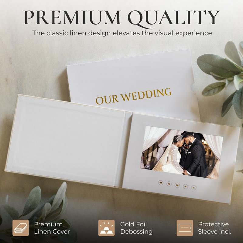 The Love Book | Video Book That Plays Your Wedding Video